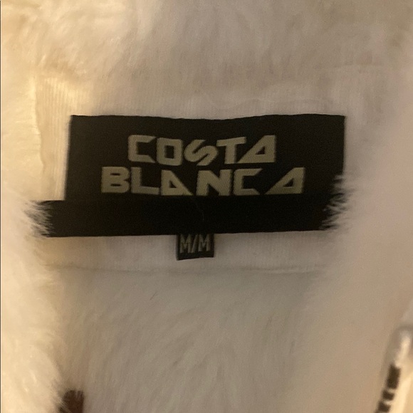 Vintage Costa Blanca White Teddy Jacket - Picture 2 of 3